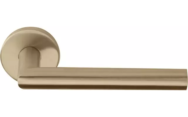 Deurkruk PVD licht brons Basics LB2-19 geveerd op rozet